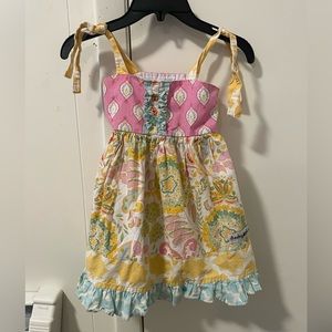 Cheeky plum yellow/pink sundress